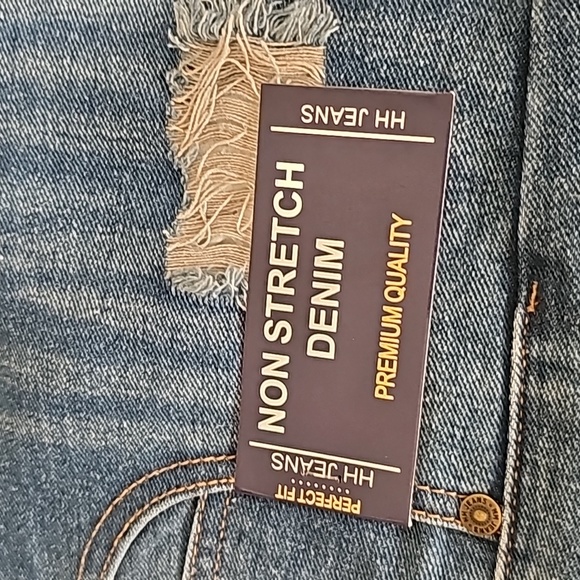 HH Los Angeles Jeans Mid Rise Mom Fit Destory Pants Size 9 - Picture 3 of 11